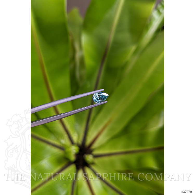 0.79 Ct. Greenish Blue Sapphire from Montana