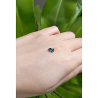 0.79 Ct. Greenish Blue Sapphire from Montana Life Style