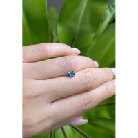 0.79 Ct. Greenish Blue Sapphire from Montana Life Style