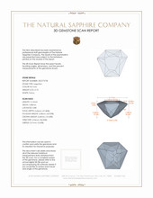 0.73 Ct. Bi Color Sapphire from Montana 3 D Scan Report