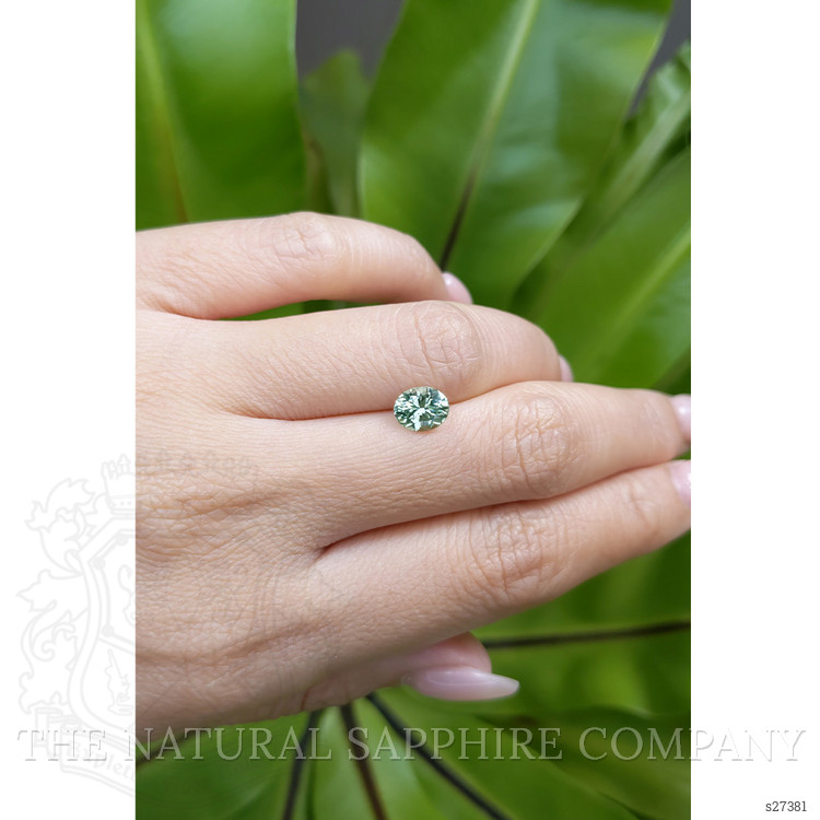 1.40 Ct. Bluish Green Sapphire from Montana