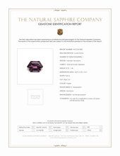 1.36 Ct. Purple Sapphire from Montana Scan Report