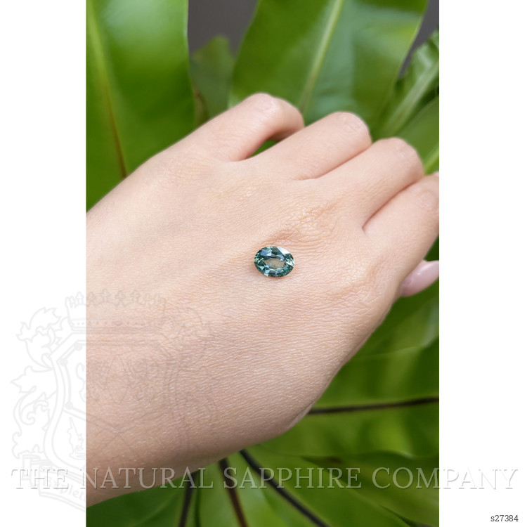 2.25 Ct. Bluish Green Sapphire from Montana