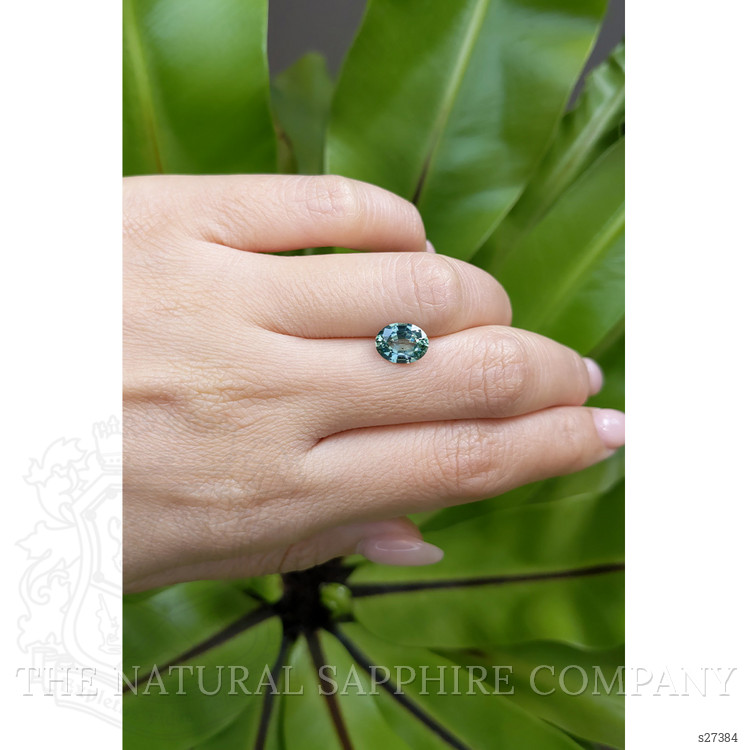 2.25 Ct. Bluish Green Sapphire from Montana