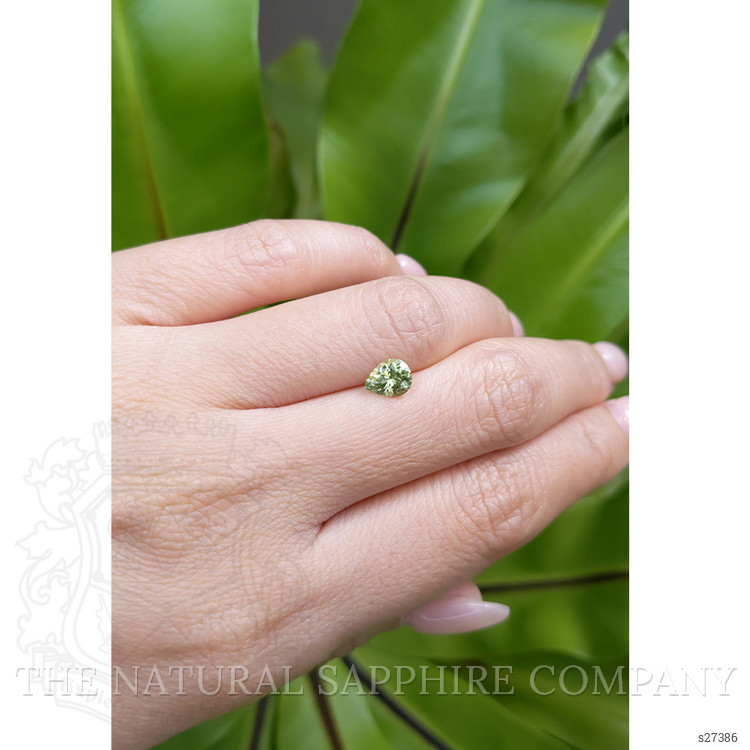 0.96 Ct. Green Sapphire from Montana