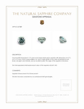 1.79 Ct. Bluish Green Sapphire from Montana Appraisal