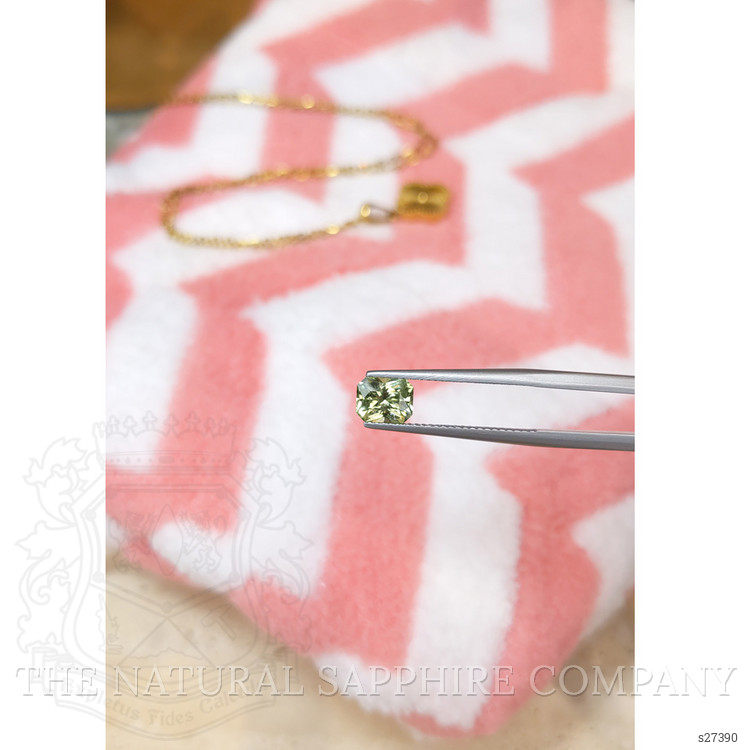 1.24 Ct. Green Sapphire from Montana