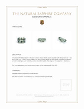 1.18 Ct. Bluish Green Sapphire from Montana Appraisal