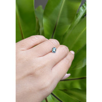 1.12 Ct. Greenish Blue Sapphire from Montana Life Style