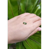 1.30 Ct. Green Sapphire from Ceylon (Sri Lanka) Life Style