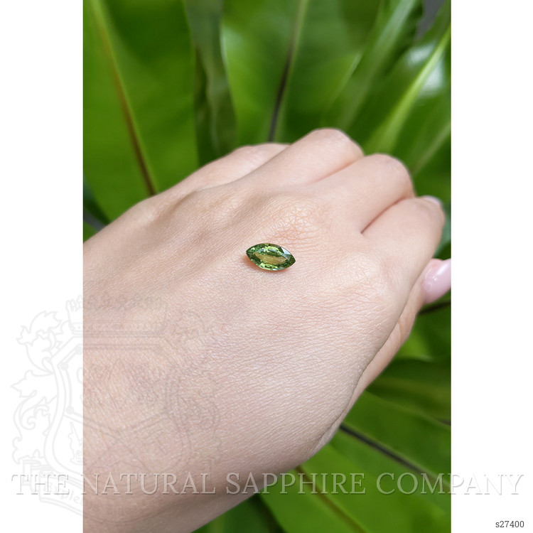 1.64 Ct. Green Sapphire from Ceylon (Sri Lanka)