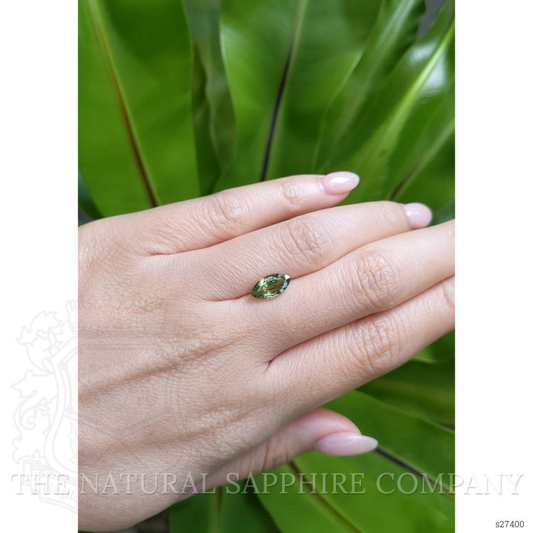1.64 Ct. Green Sapphire from Ceylon (Sri Lanka)