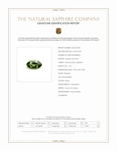 1.66 Ct. Green Sapphire from Ceylon (Sri Lanka) Scan Report