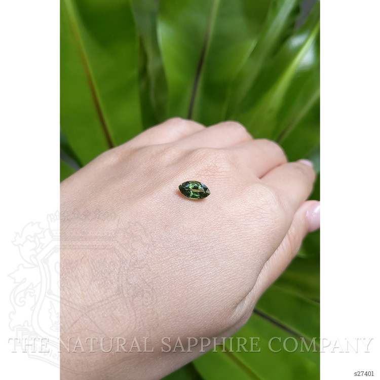 1.66 Ct. Green Sapphire from Ceylon (Sri Lanka)