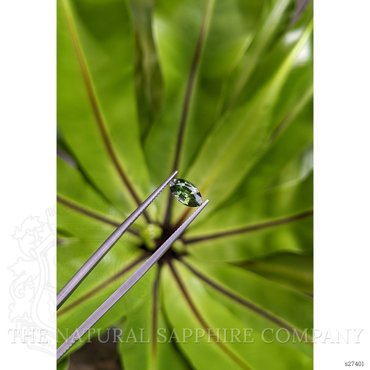 1.66 Ct. Green Sapphire from Ceylon (Sri Lanka)