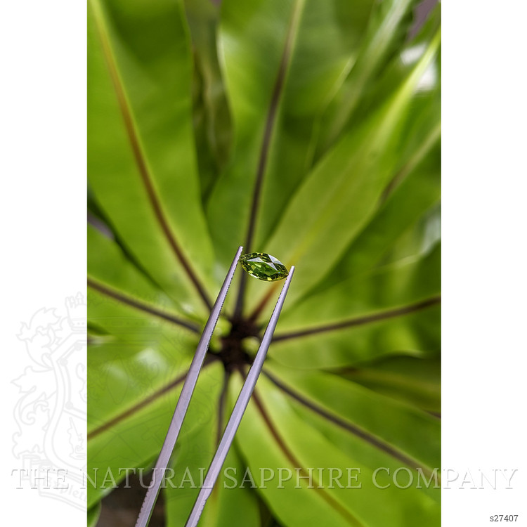 0.97 Ct. Green Sapphire from Ceylon (Sri Lanka)