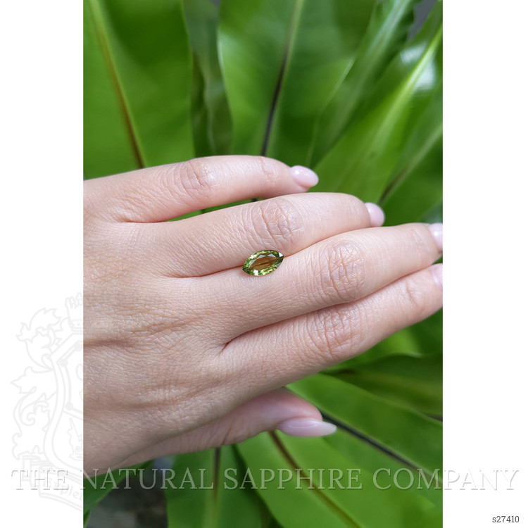1.25 Ct. Green Sapphire from Ceylon (Sri Lanka)