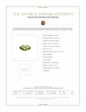 1.16 Ct. Green Sapphire from Ceylon (Sri Lanka) Scan Report