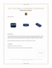 2.78 Ct. Blue Sapphire from Ceylon (Sri Lanka) Appraisal