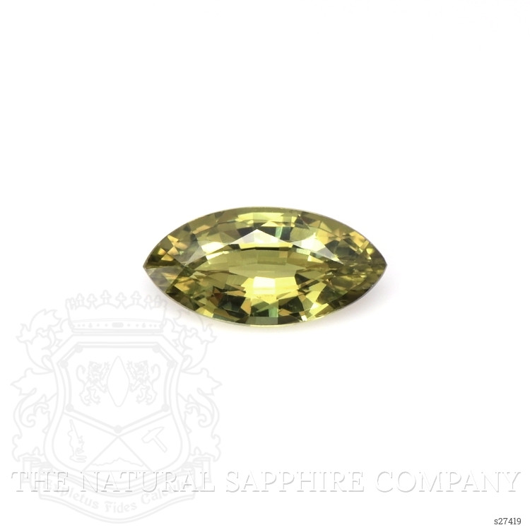 1.18 Ct. Greenish Yellow Sapphire from Ceylon (Sri Lanka)