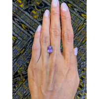 4.20 Ct. Pinkish Purple Sapphire from Ceylon (Sri Lanka) Life Style