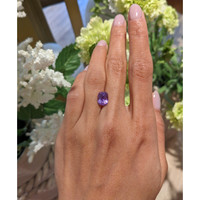 4.20 Ct. Pinkish Purple Sapphire from Ceylon (Sri Lanka) Life Style