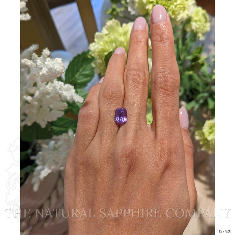 4.20 Ct. Pinkish Purple Sapphire from Ceylon (Sri Lanka)