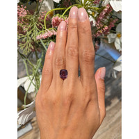 5.06 Ct. Orangish Brown Sapphire from Madagascar Life Style