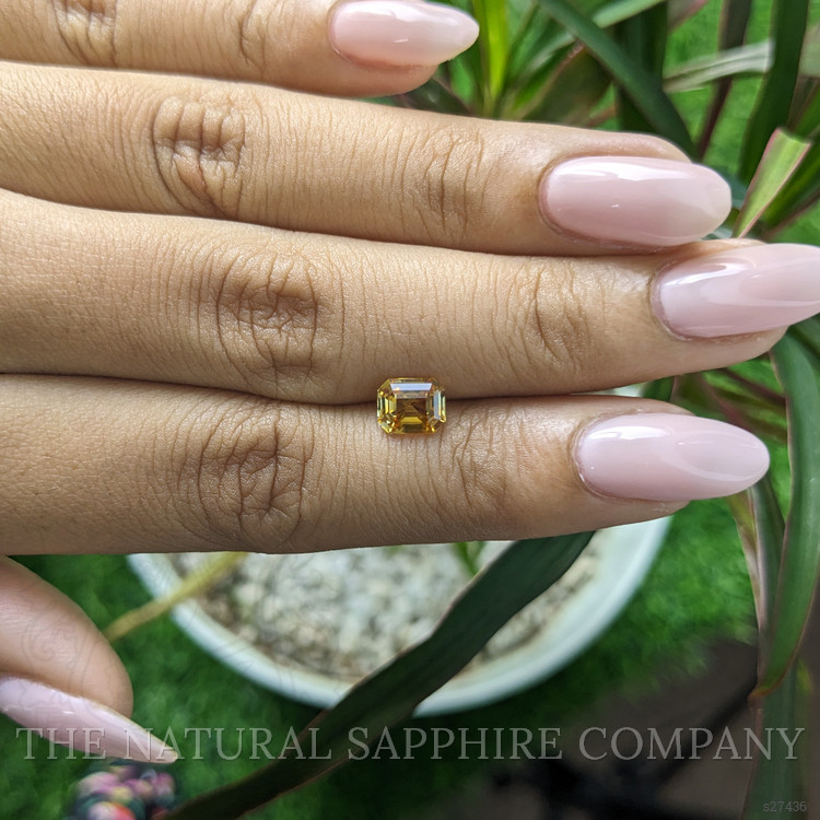 1.26 Ct. Orangish Yellow Sapphire from Africa