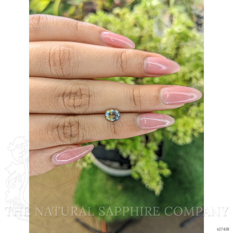 1.11 Ct. Bi Color Sapphire from Ceylon (Sri Lanka)