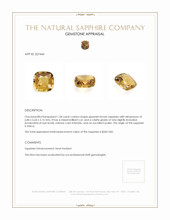 1.28 Ct. Greenish Brown Sapphire from Africa Appraisal