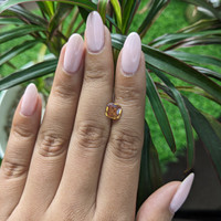 1.28 Ct. Greenish Brown Sapphire from Africa Life Style