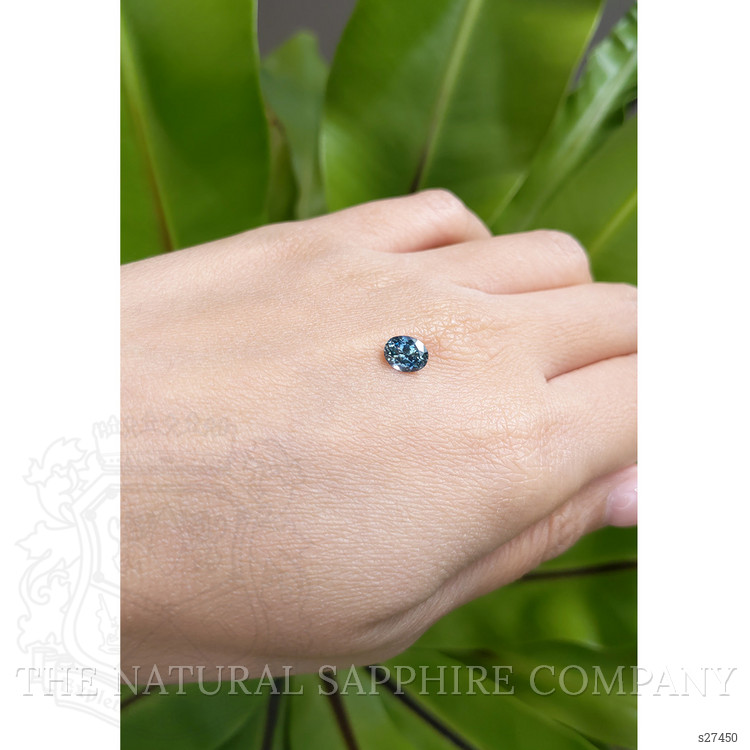 0.97 Ct. Greenish Blue Sapphire from Montana