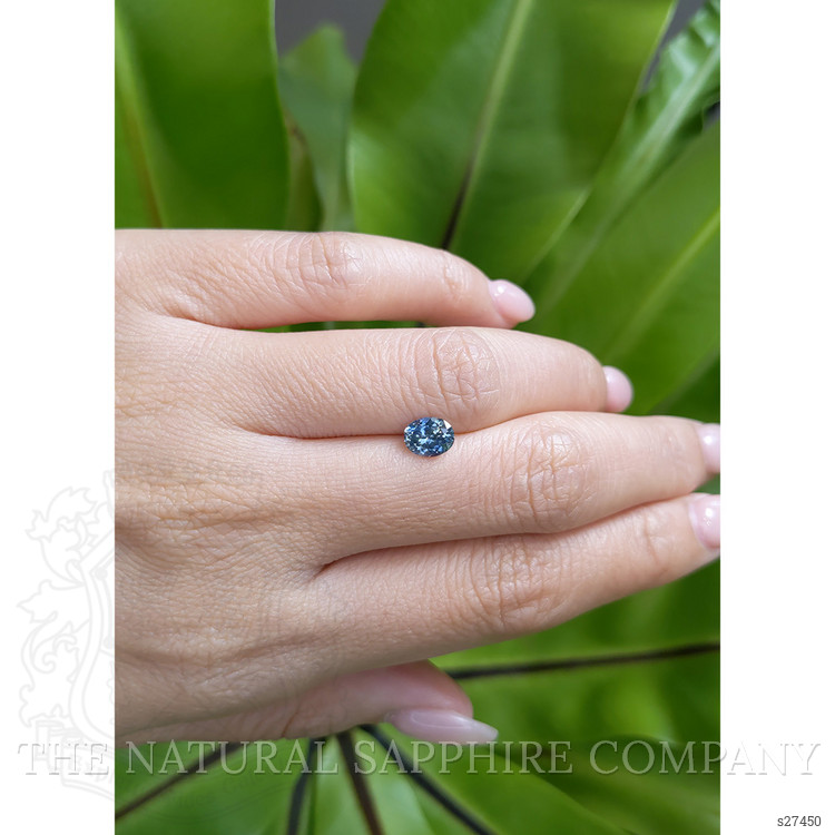 0.97 Ct. Greenish Blue Sapphire from Montana