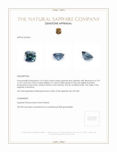 1.05 Ct. Greenish Blue Sapphire from Montana Appraisal