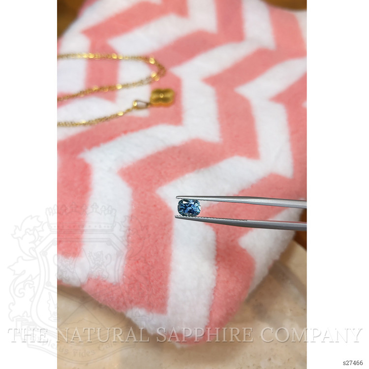 1.10 Ct. Greenish Blue Sapphire from Montana