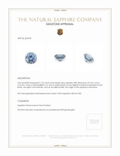 1.26 Ct. Blue Sapphire from Montana Appraisal