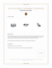 1.56 Ct. Bi Color Sapphire from Montana Appraisal