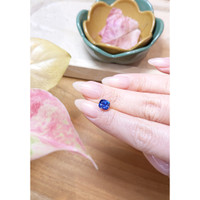 2.06 Ct. Purplish Blue Sapphire from Ceylon (Sri Lanka) Life Style