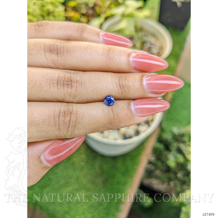 0.66 Ct. Blue Sapphire from Ceylon (Sri Lanka)