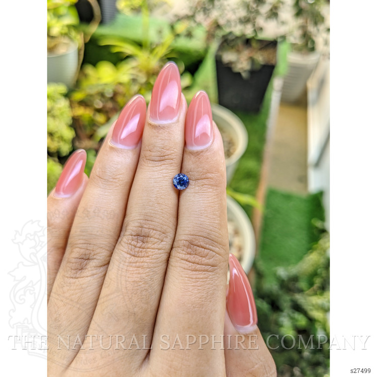 0.66 Ct. Blue Sapphire from Ceylon (Sri Lanka)