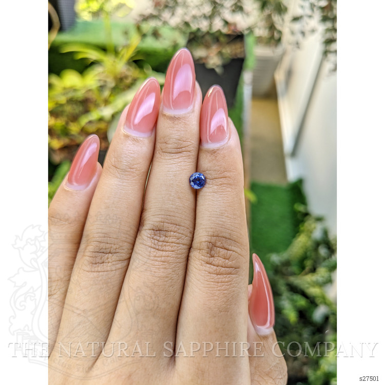 0.57 Ct. Blue Sapphire from Ceylon (Sri Lanka)