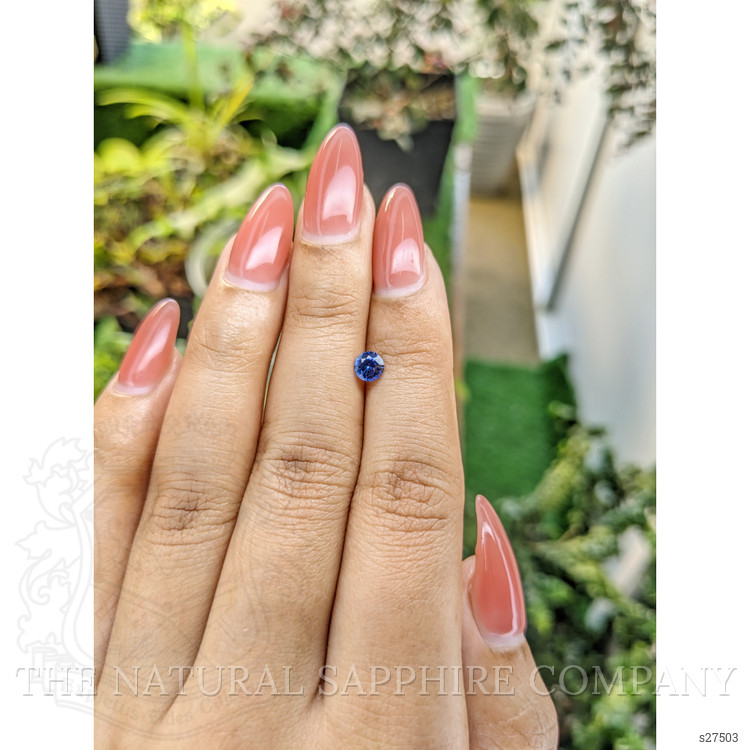 0.48 Ct. Blue Sapphire from Ceylon (Sri Lanka)