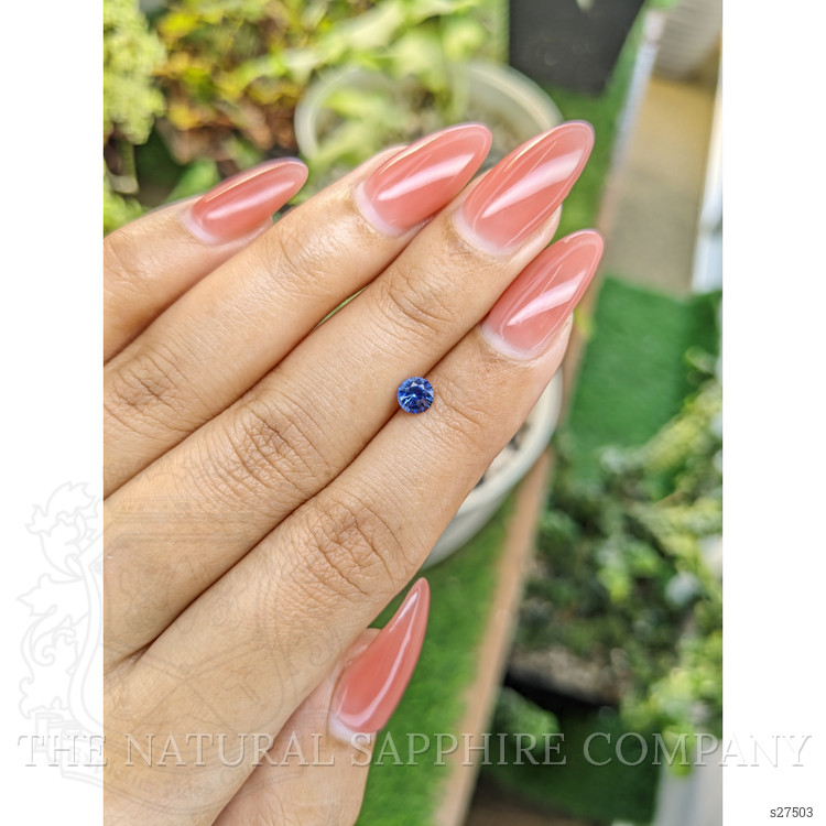0.48 Ct. Blue Sapphire from Ceylon (Sri Lanka)