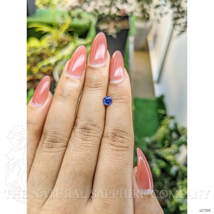 0.58 Ct. Blue Sapphire from Ceylon (Sri Lanka)
