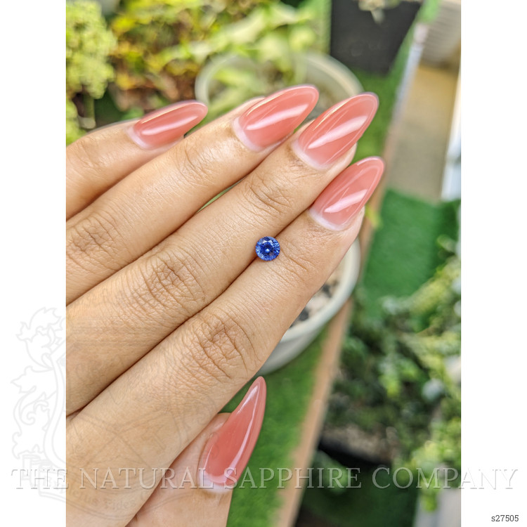 0.58 Ct. Blue Sapphire from Ceylon (Sri Lanka)