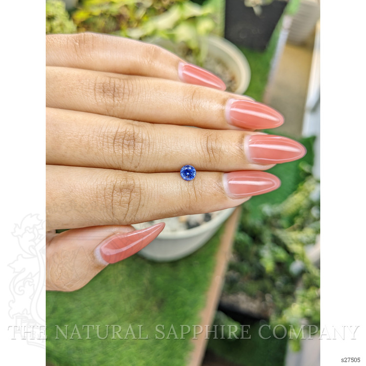 0.58 Ct. Blue Sapphire from Ceylon (Sri Lanka)