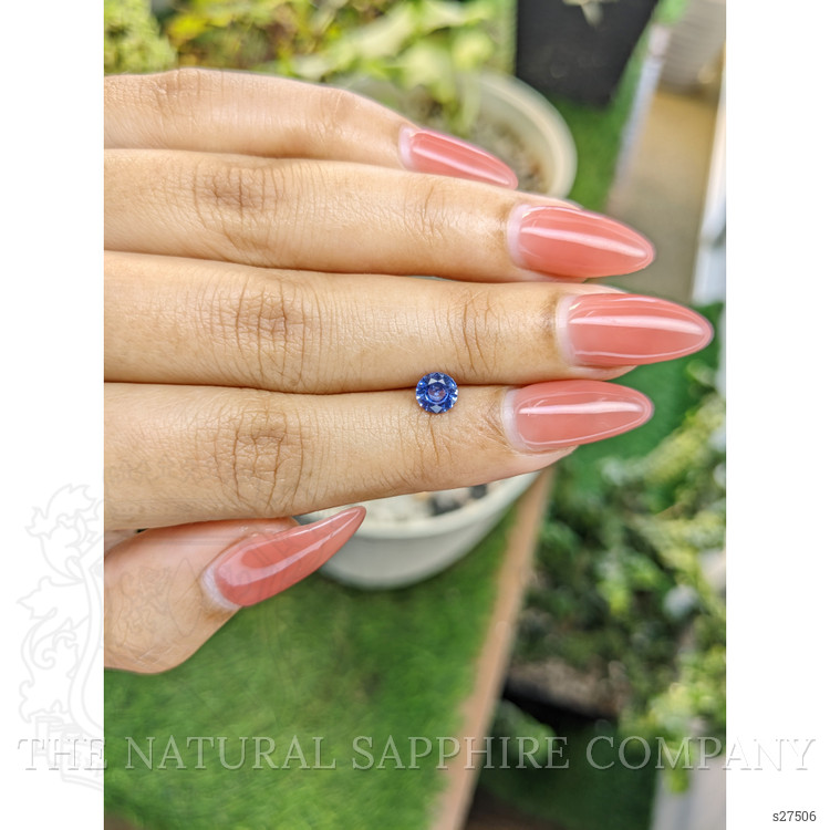 0.63 Ct. Blue Sapphire from Ceylon (Sri Lanka)