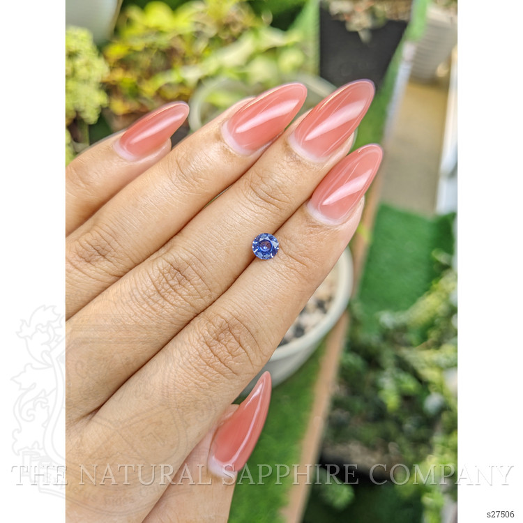 0.63 Ct. Blue Sapphire from Ceylon (Sri Lanka)