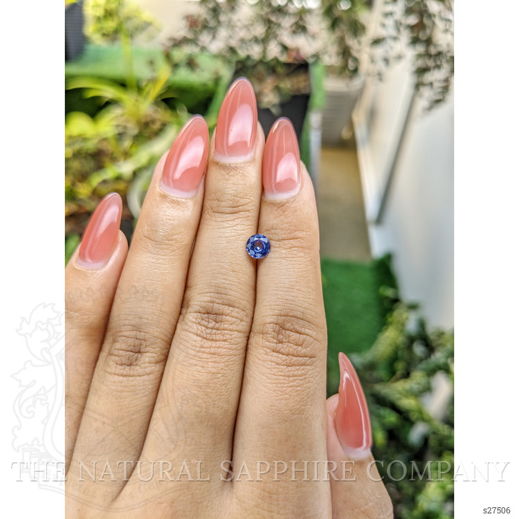 0.63 Ct. Blue Sapphire from Ceylon (Sri Lanka)